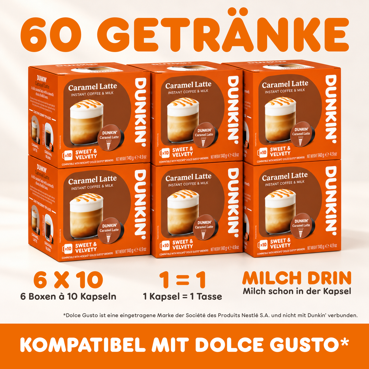Dunkin' Caramel Latte