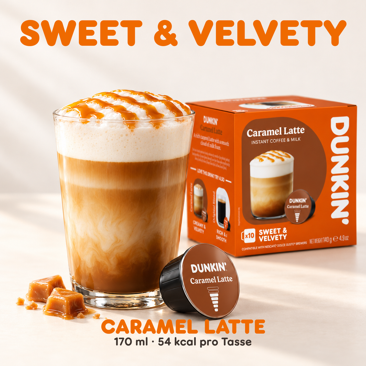 Dunkin' Caramel Latte