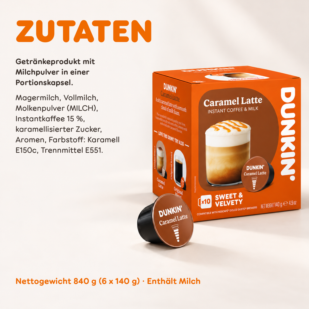 Dunkin' Caramel Latte