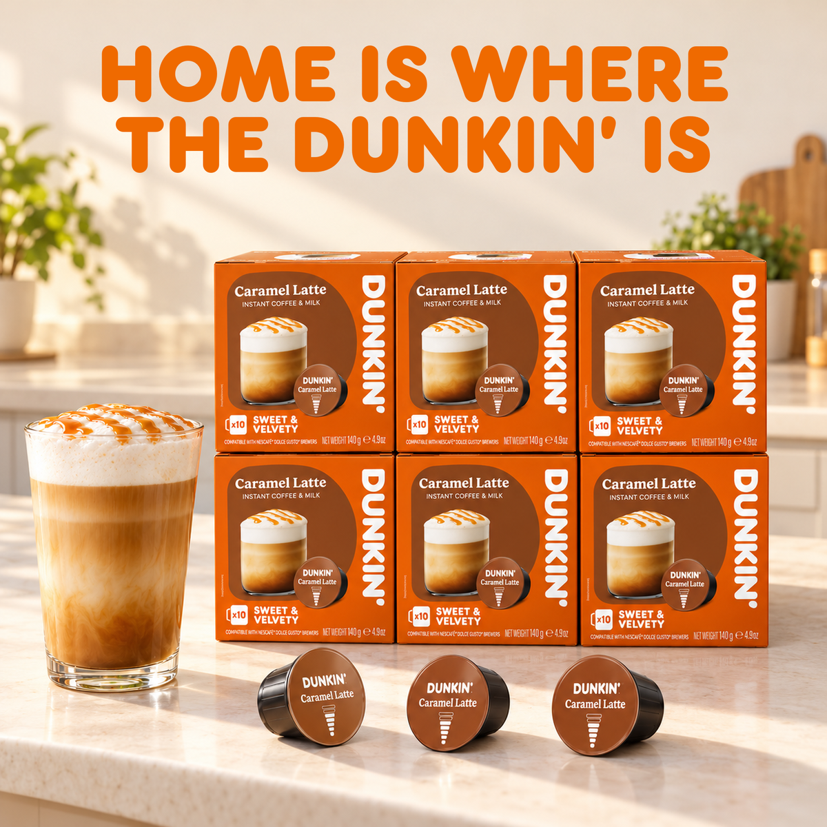 Dunkin' Caramel Latte