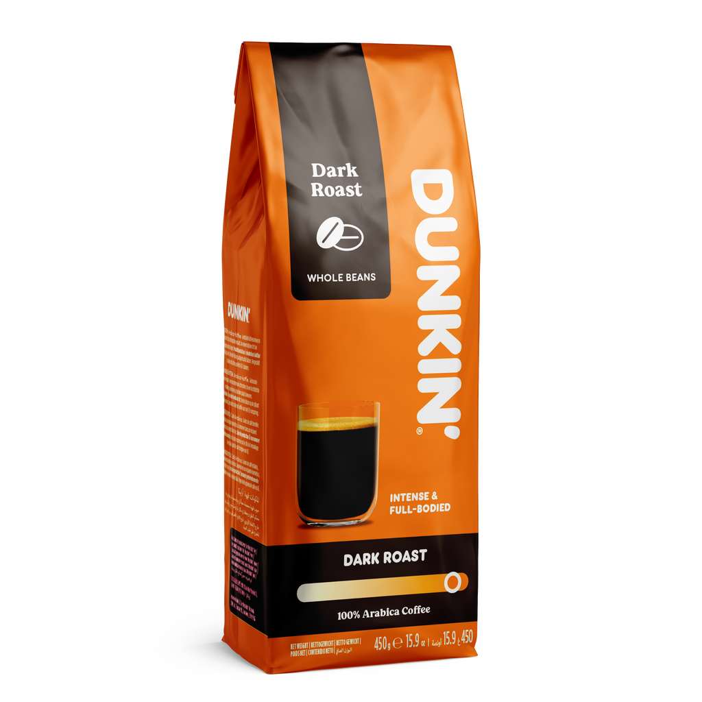 Donker gebrande hele bonen